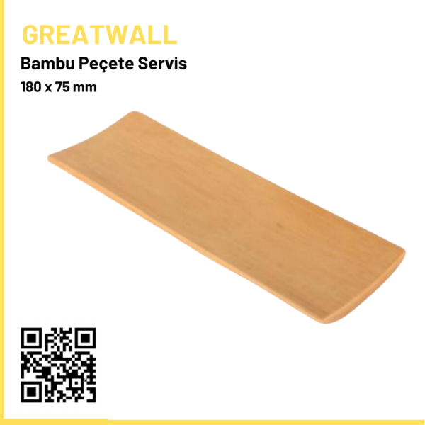 Bambu Peçete Servis Bambu Tabağı 18x7,5 Cm