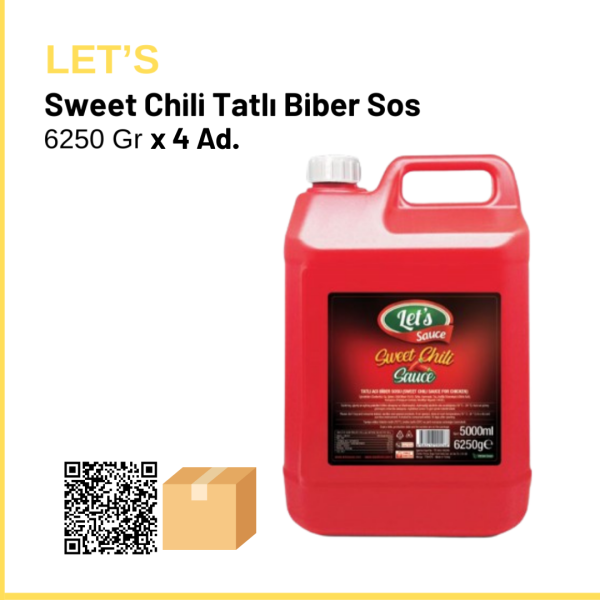 Let's Sauce Sweet Chili Sauce (Tatlı Biber Sosu) 6250 Gr x4 (Ad: 710₺)