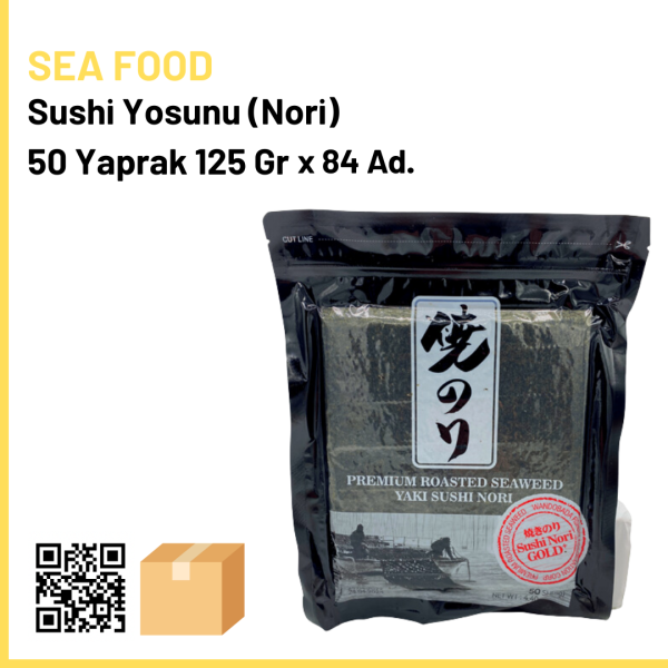 Sea Food Sushi Yosunu (Nori) 50 Yaprak 125 Gr x84 (Ad: 450₺)