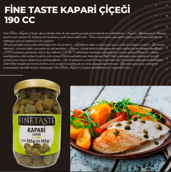 Fine Taste Kapari Çiçeği 190 cc
