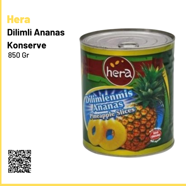 Hera Ananas Dilimli Konserve 850 Gr.