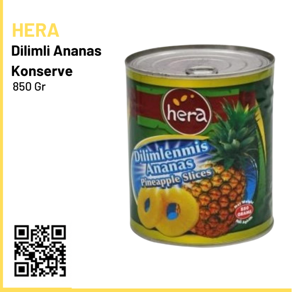 Hera Ananas Dilimli Konserve 850 Gr.