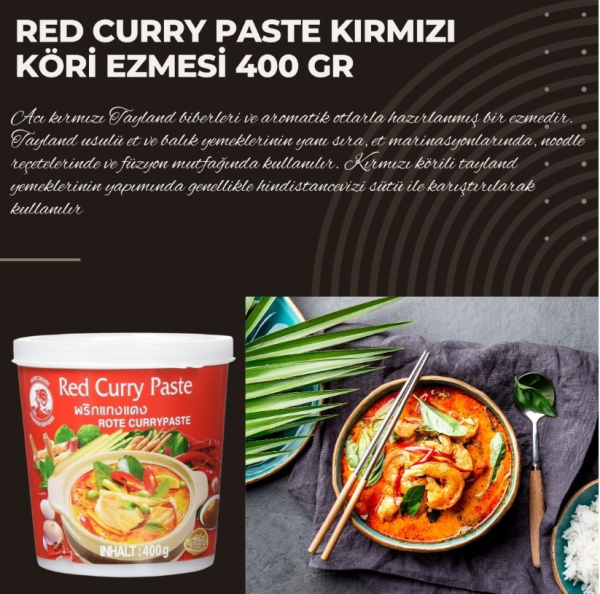 Red Curry Paste Kırmızı Köri Ezmesi 400 gr