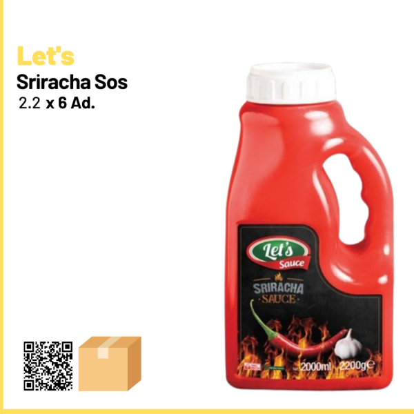 Let's Sriracha Sos 2.2 Kg x6 (Ad: 410₺)