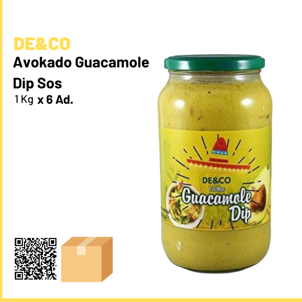 De&Co Avokado Guacamole Dip Sos 1 kg x6 (Ad: 350₺)