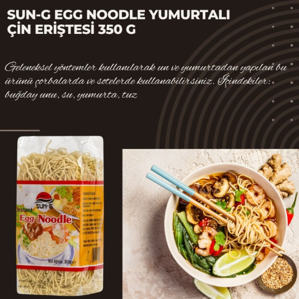 Sun-g Egg Noodle Yumurtalı Çin Eriştesi 350 G
