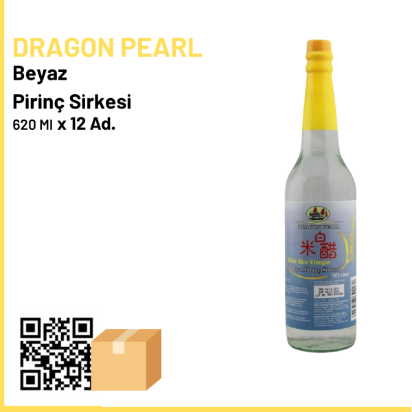 Dragon Pearl Beyaz Pirinç Sirkesi 620 ml x12 (Ad: 125₺)