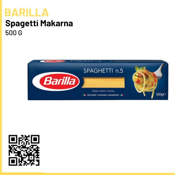 Barilla Spagetti (Spaghetti) Makarna 500 G