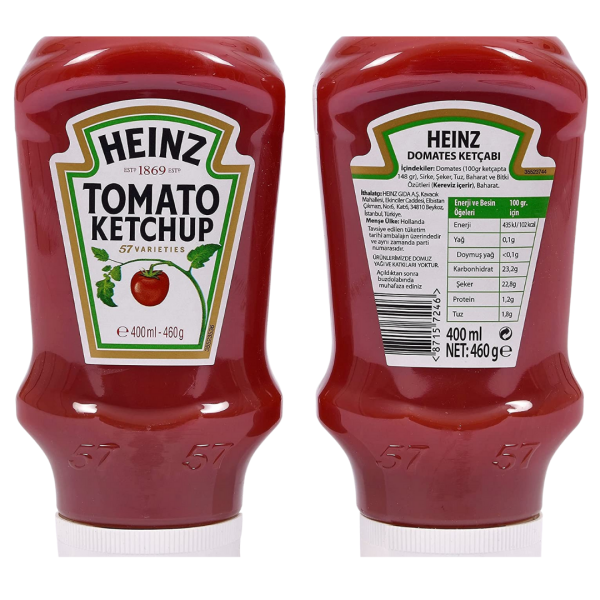 Heinz Ketçap 460 GR x10 (Ad: 65₺)