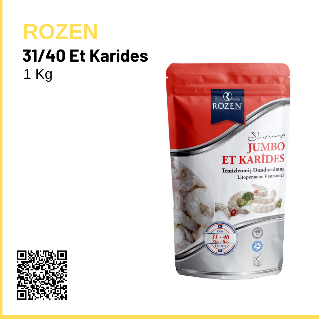Rozen Et Karides 31/40 1 Kg