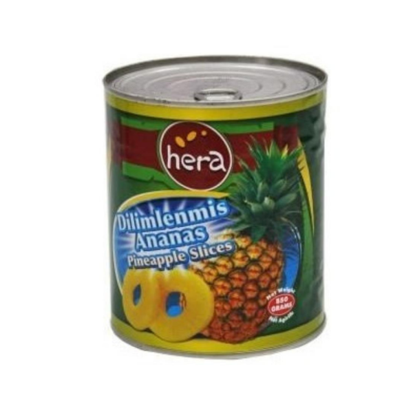 Hera Ananas Dilimli Konserve 850 Gr x24 (Ad: 200₺)