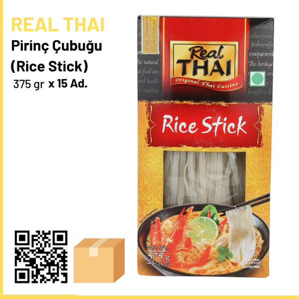 Real Thai Pirinç Çubuğu 375 gr (Rice Stick) x15 (Ad: 130₺)
