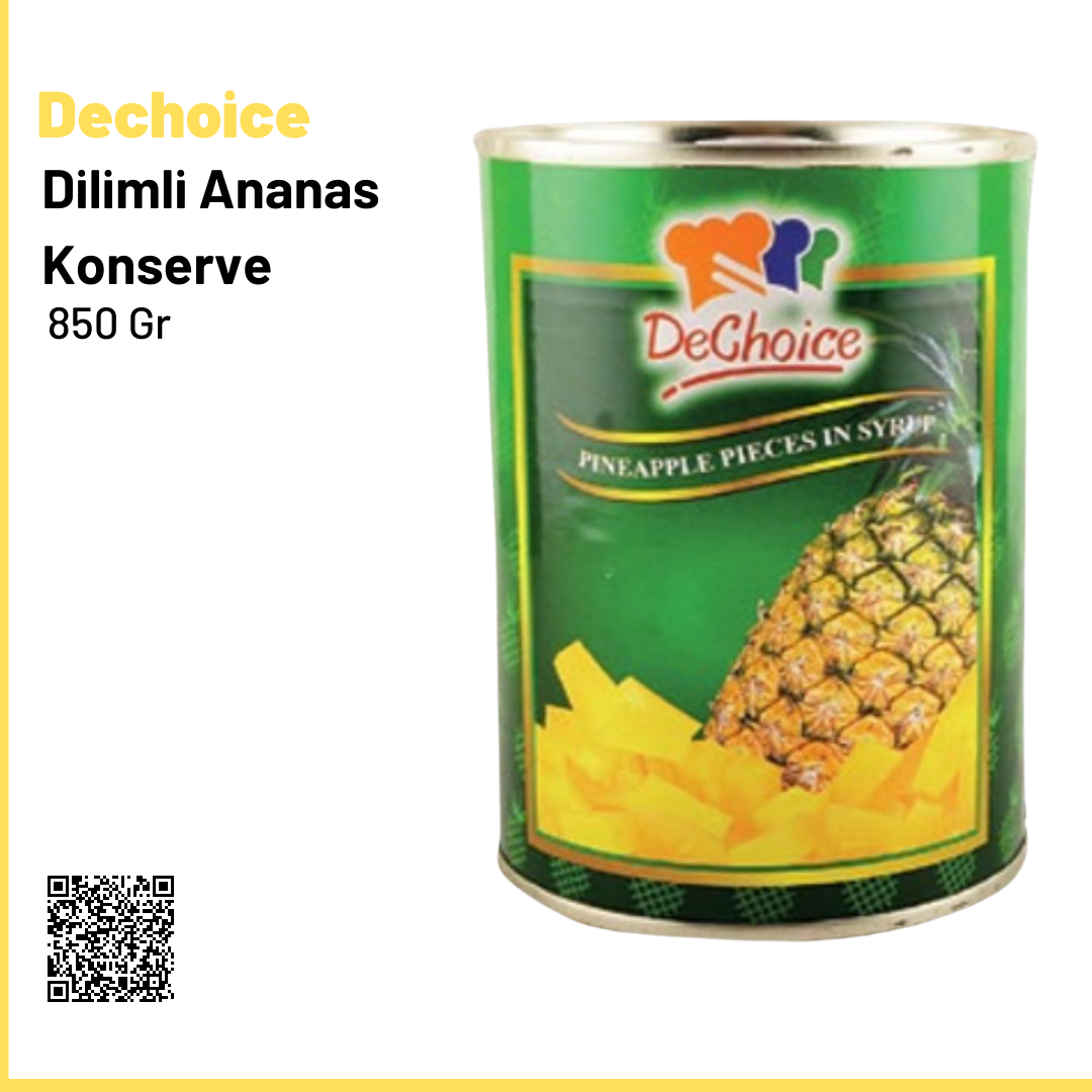 Dechoice Dilimli Ananas Konserve 850 gr Ananas Konserve