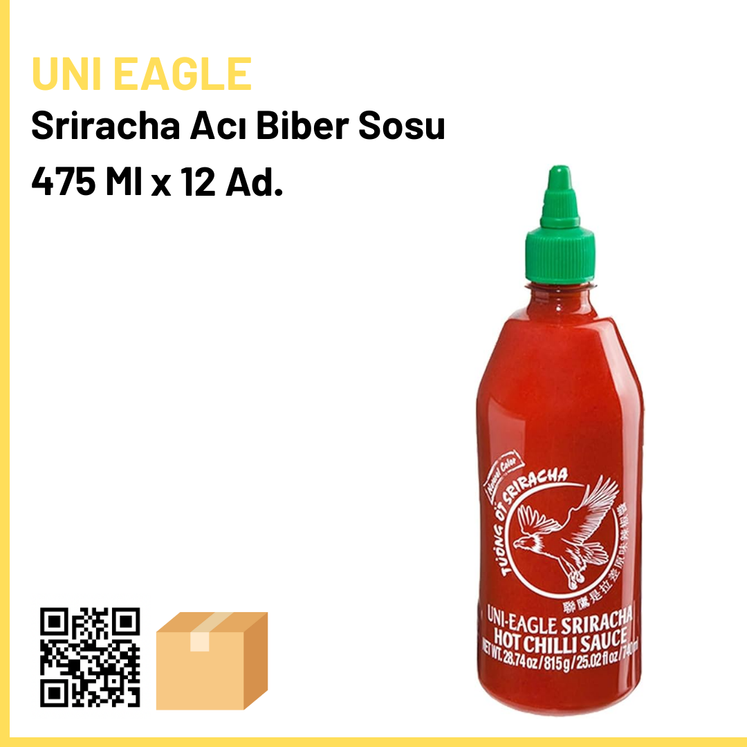 Uni Eagle Sriracha Acı Biber Sosu 475 ml x12 (Ad: 152₺)