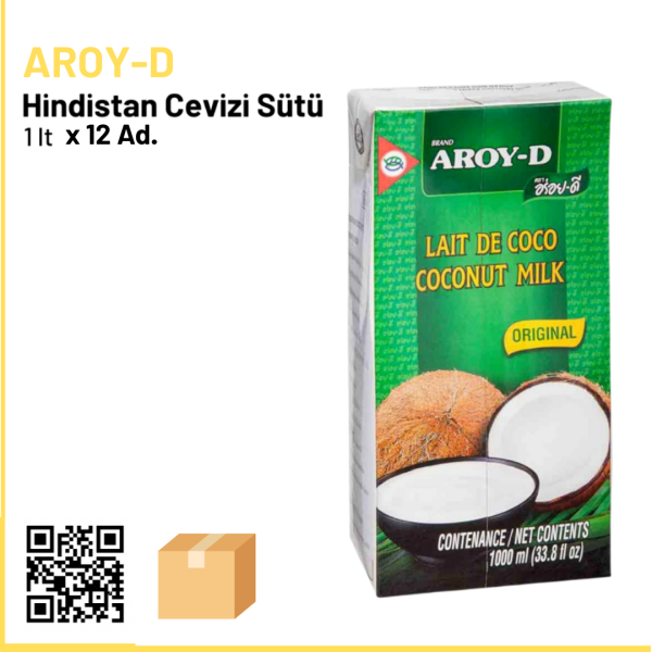 Aroy-d Hindistan Cevizi Sütü 1 lt x12 (Ad: 250₺)