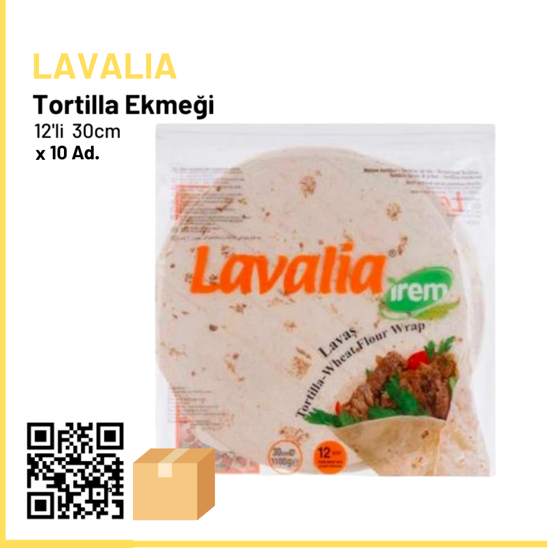 Lavalia Tortilla Ekmeği 12'li - 30 cm x10 (Ad: 165₺)