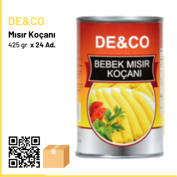De&Co Bebek Mısır Koçanı 425 gr x24 (Ad: 95₺)