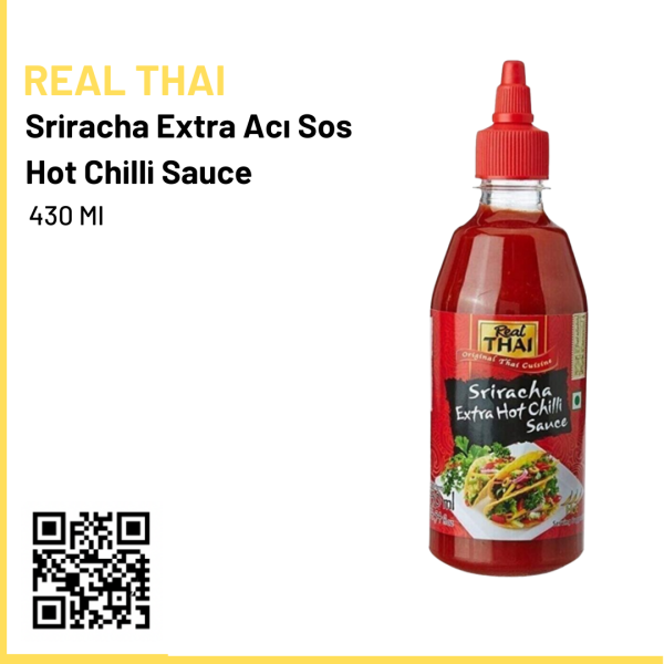 Real Thai Sriracha Extra Acı Sos Hot Chilli Sauce 430 Ml