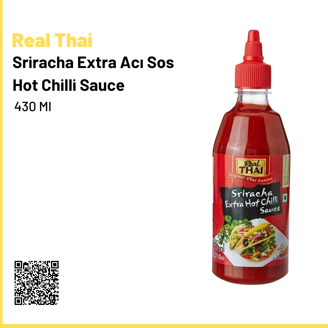 Real Thai Sriracha Extra Acı Sos Hot Chilli Sauce 430 Ml