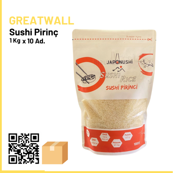 Greatwall Sushi Pirinci 1 Kg x10 (Ad: 115₺)