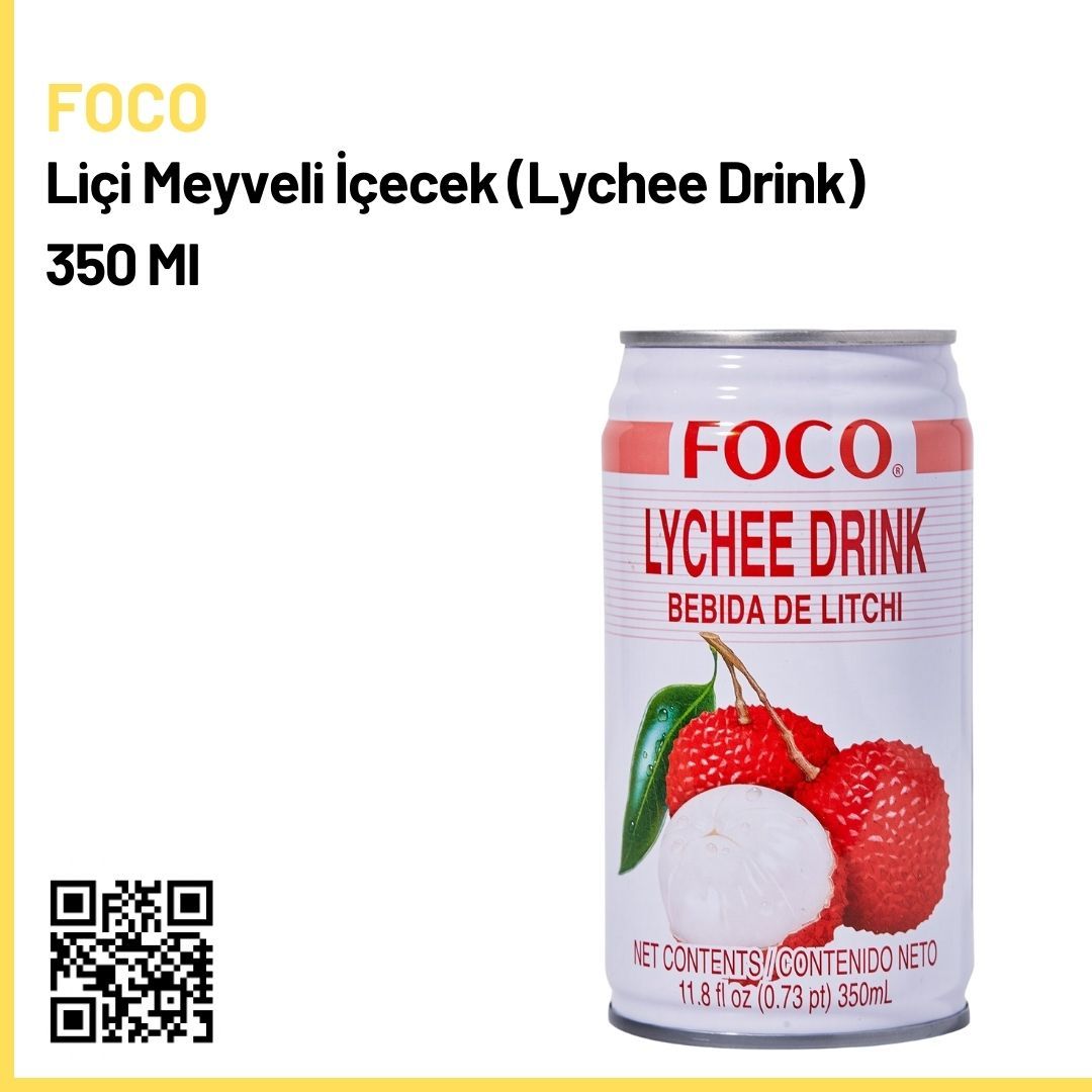 Foco Liçi Meyveli İçecek (Lychee Drink) 350 Ml