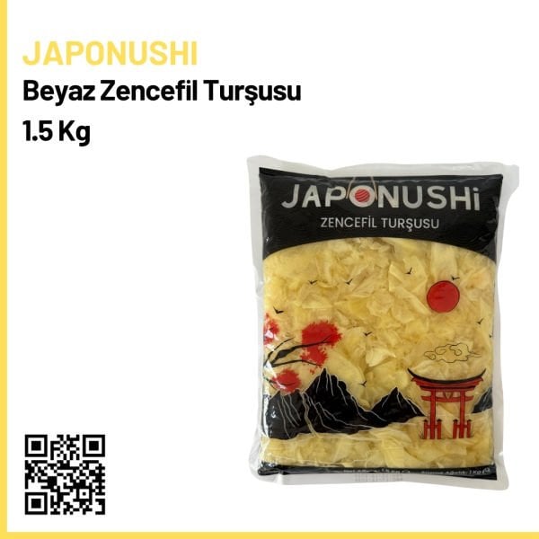 Japonushi Beyaz Zencefil Turşusu 1.5 Kg