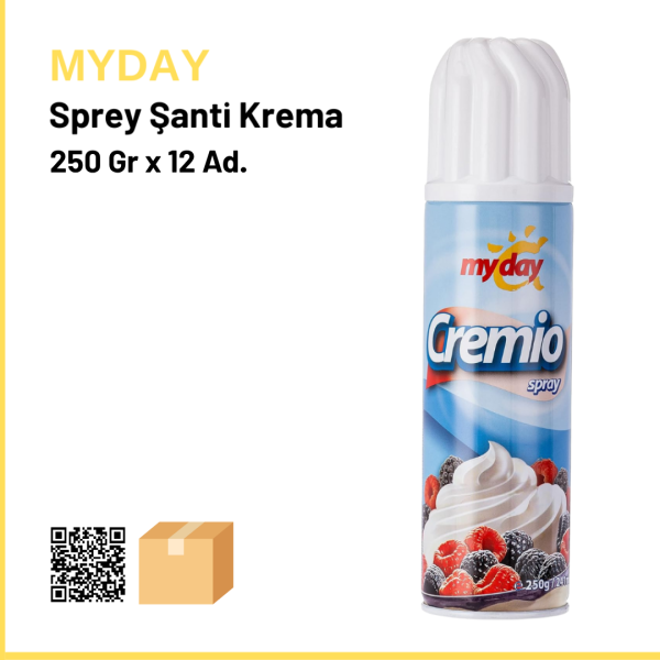Myday Krem Şanti Sprey 250 Gr x 12 (Ad: 140₺)
