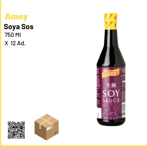 Amoy Soya Sos 750 ml × 12 Ad. 1 Ad.: 119 Tl