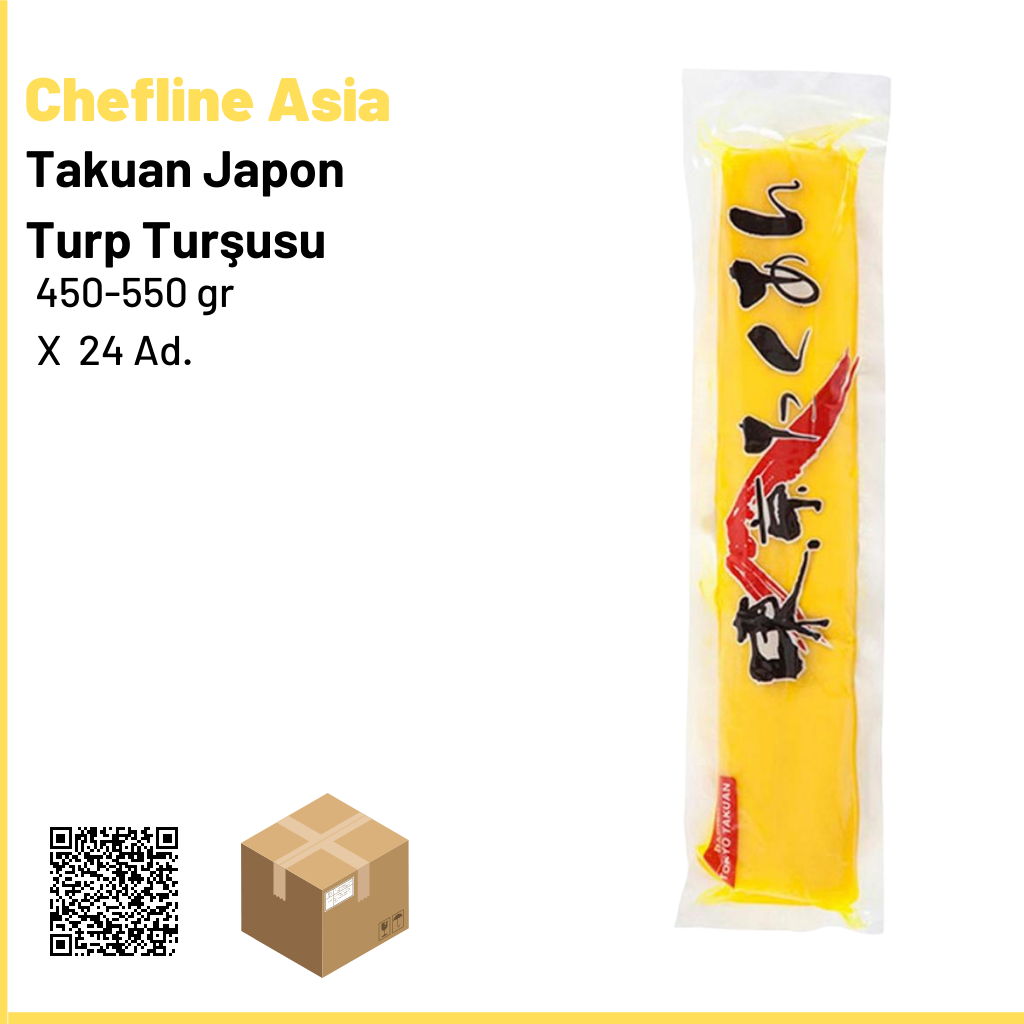 Chefline Asia Takuan Japon Turp Turşusu 450-550 gr× 24 Ad.