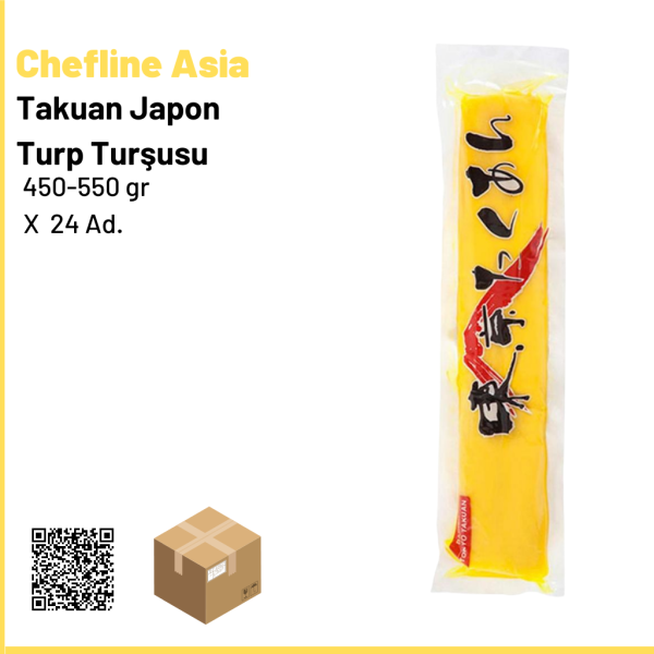 Chefline Asia Takuan Japon Turp Turşusu 450-550 gr× 25 Ad.