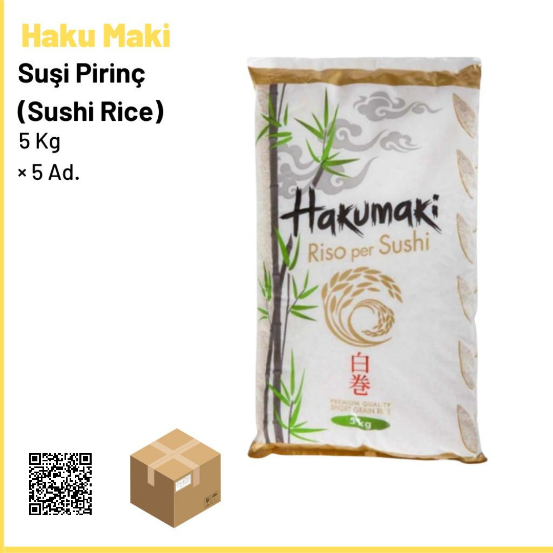 Haku Maki Sushi Rice 5 kg (Sushi Rice) 5 Kg × 5 Ad. 1 Ad.: 440 Tl