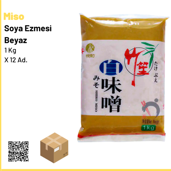 Miso Soya Ezmesi Beyaz (Shiro Miso) 1 Kg × 10 Ad 1 Ad.:199 Tl