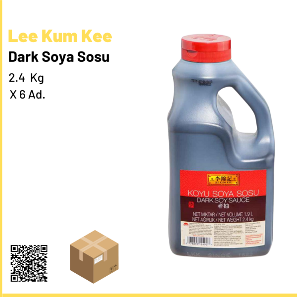 Lee Kum Kee Dark (Koyu)Soya Sosu 2.4 kg × 6 Ad. 459: Tl