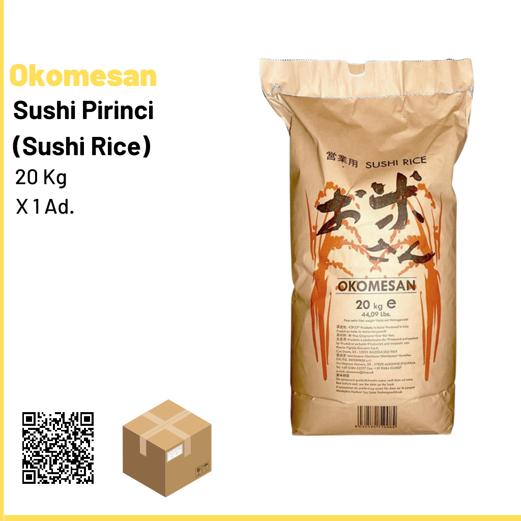Okomesan Sushi Pirinci 20 kg (Sushi Rice)