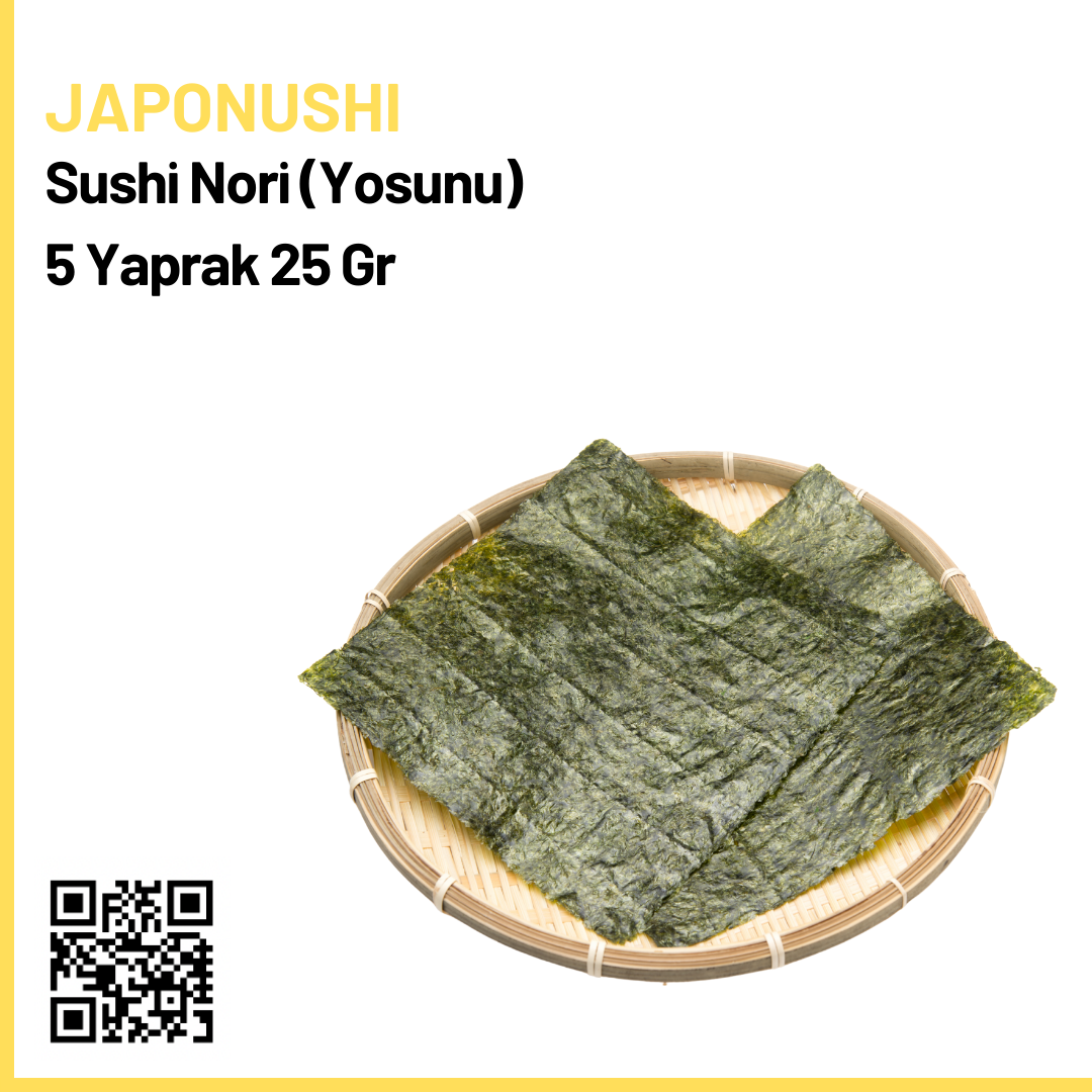Japonushi Sushi Nori (Sushi) Yosunu 5 Yaprak 25 Gr