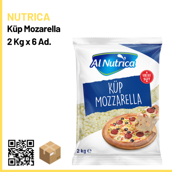 Nutrica Küp Mozarella 2 Kg x 6 Ad. (Kg: 300₺)