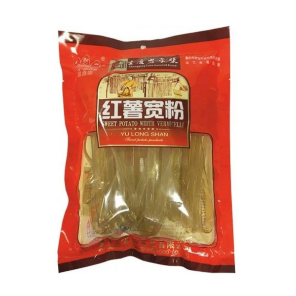 Yu Long Shan Tatlı Patates Geniş Eriştesi ( Sweet Potato Width Vermicelli) × 23 Ad. 1 Ad.:85 Tl