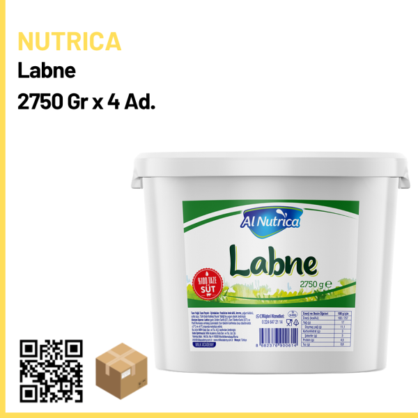 Nutrica Labne 2750 Gr x 4 Ad. (Ad: 550₺)