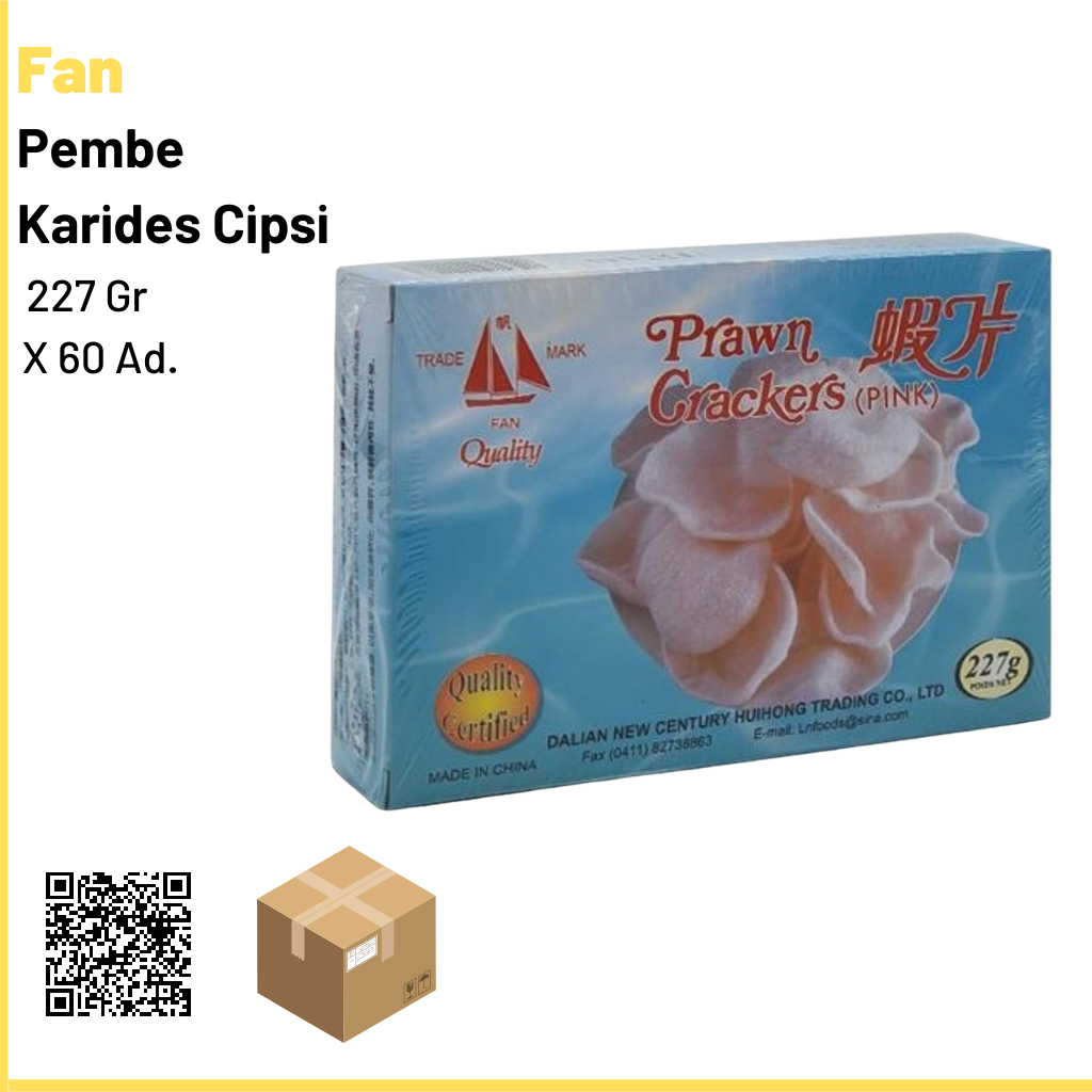 Fan Pembe Karides Cipsi 227 gr × 60 Ad. 1 Ad.:34  Tl