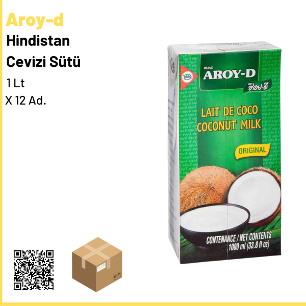 Aroy-d Hindistan Cevizi Sütü 1 lt × 12 Ad. 1 Ad.:215 Tl