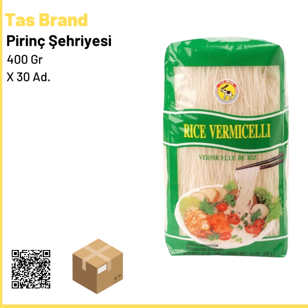 Tas Brand Pirinç Şehriyesi 400 gr × 30 Ad. 1 Ad.: 55 Tl