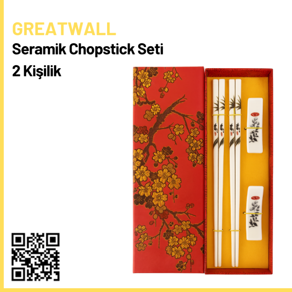 Greatwall Seramik Chopstick Seti (2 Kişilik)
