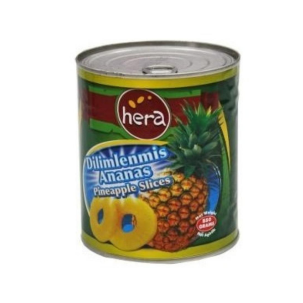 Hera Ananas Dilimli Konserve 850 Gr × 24 Ad. 1 Ad.:99 Tl