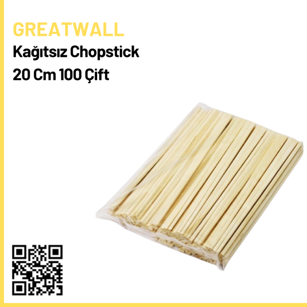 Greatwall Kağıtsız Chopstick 20 Cm 100 Çift