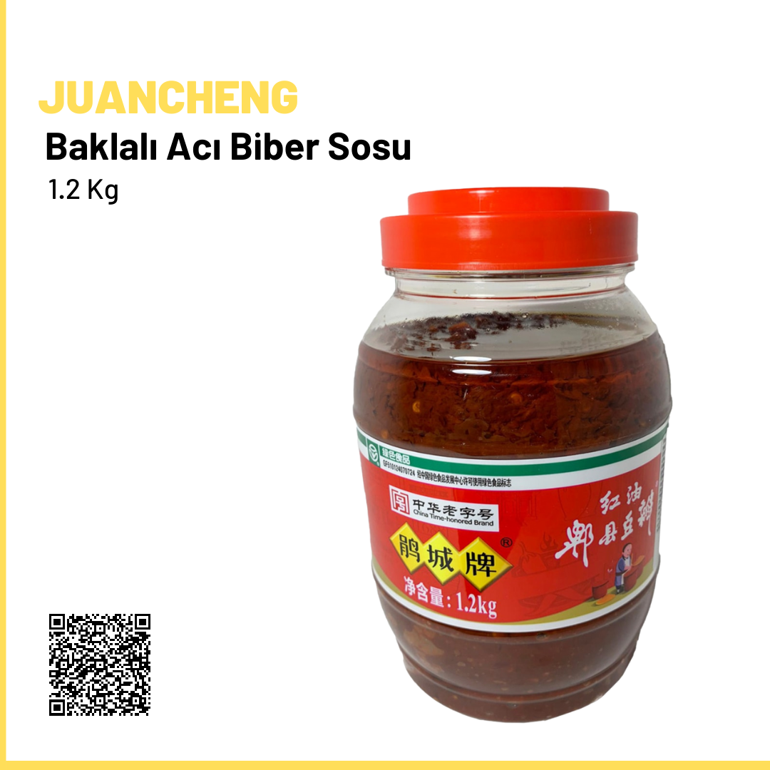 Juancheng Baklalı Acı Biber Sosu Thick Broad bean Chilli Bean Sauce Toban Djan 1.2kg