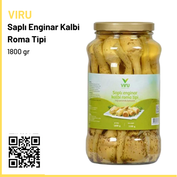 Viru Saplı Enginar Kalbi Roma Tipi 1800 gr