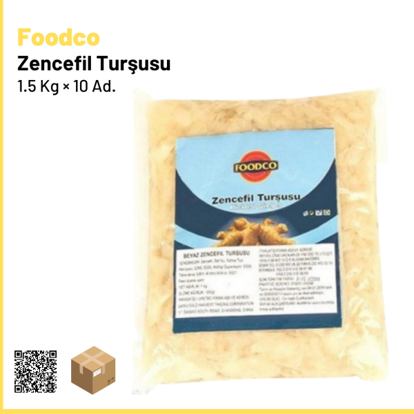 Foodco Zencefil Turşusu 1.5 Kg × 10 Ad. 1 Ad. 109 Tl