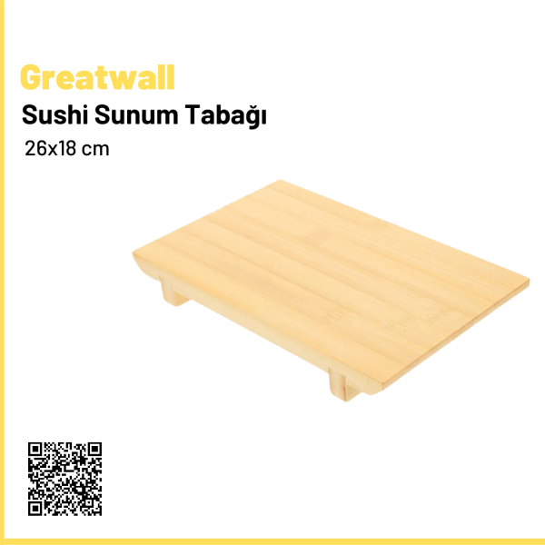 Greatwall Bambu Sushi Sunum Tabağı 26x18 cm