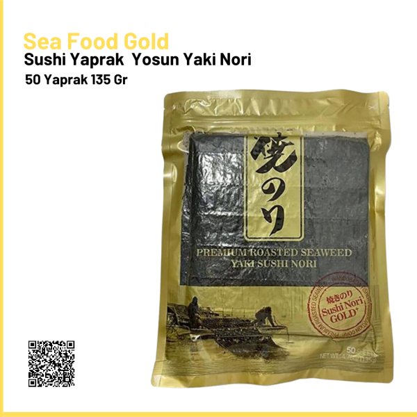 Sea Food Gold Sushi Yaprak Yosun Yaki Nori 50 Yaprak 135 Gr.