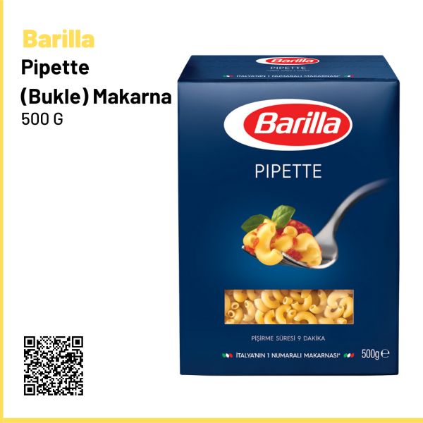 Barilla Pipette (Bukle) Makarna 500 G